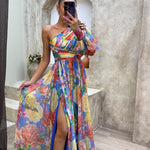 Whitney | Vestido Elegante e Fluido de Ombro para Eventos de Verão - Ines Braga