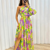 Whitney | Vestido Elegante e Fluido de Ombro para Eventos de Verão - Ines Braga