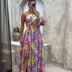 Whitney | Vestido Elegante e Fluido de Ombro para Eventos de Verão - Ines Braga